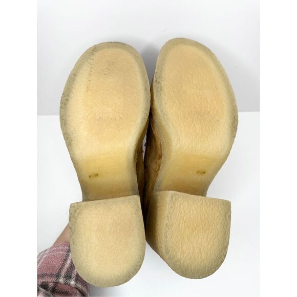 Marc Fisher Lina Platform Loafer 8.5 Suede Penny Light Brown Slip On Shoes - Picture 10 of 10